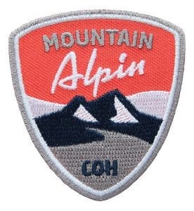 Aufnäher für alpines Bergsteigen