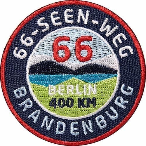 66-Seen-Weg-Brandenburg-Berlin Aufnäher von Club of Heroes.