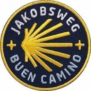 Jakobsweg-Camino-Santiago-Buen-Camino-Muschel-Jakobsmuschel - Aufnäher von Club of Heroes.