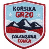 Korsika GR20 Fernwanderweg von Calenzana nach Cognac, Trekking, Wandern, Aufnäher, Patch, Patches, Flicken, Bügelbild