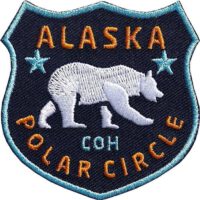 Alaska Polarkreis Eisbaer Aufnäher von Club of Heroes.