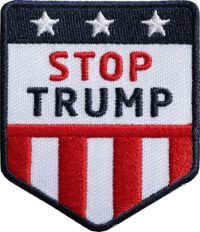 Stop Donald Trump USA Präsident Amerika Aufnäher von Club of Heroes.