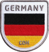 Deutschland Germany Flagge Aufnäher von Club of Heroes.