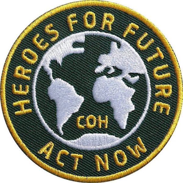 Heroes-for-future-Klimaschutz Aufnäher von Club of Heroes.