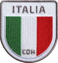 Italien Italy Italia Flagge Aufnäher von Club of Heroes.