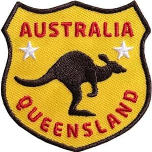 Kaenguru-Australien-Queensland Aufnäher von Club of Heroes.