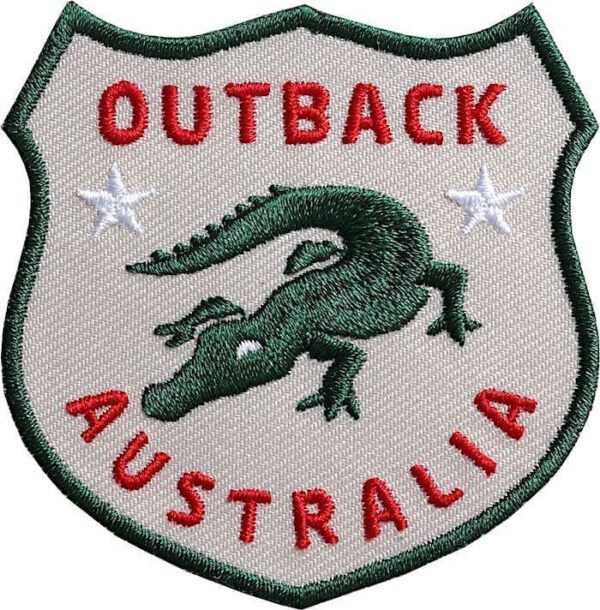 Krokodil-Aligator-Australien-Outback Aufnäher von Club of Heroes.