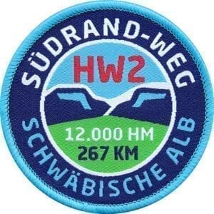 HW2 Südradweg Schwäbische Alb - Aufnäher von Club of Heroes.