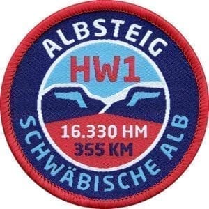 HW1 Albsteig - Schwäbische Alb - Aufnäher von Club of Heroes.