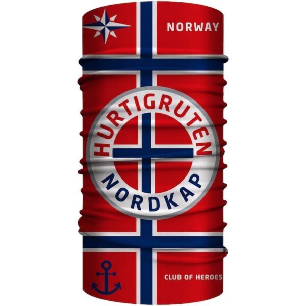 Hurtigruten Norwegen Bandana 25 x 50 cm von Club of Heroes