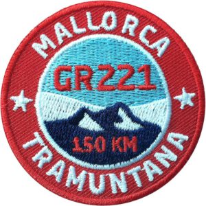 Mallorca GR221 Insel Tramuntana Berge Wanderweg Wandern Outdoor Patch Abzeichen Aufnäher