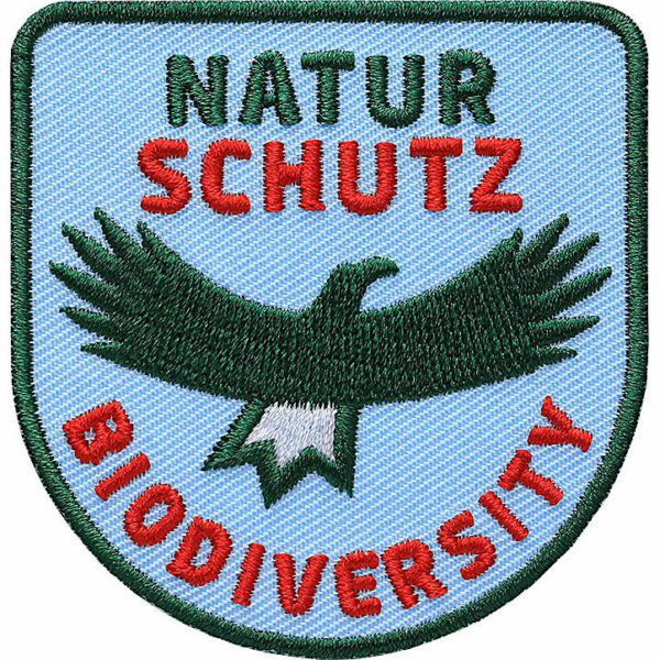 Naturschutz Adler / Patch 62 mm / Blau