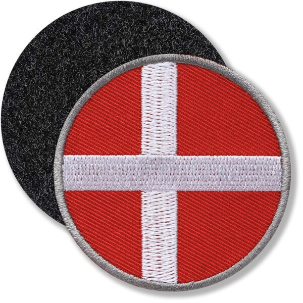 Dänemark Flagge / Klettpatch 52 mm