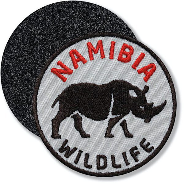 Namibia Safari Nashorn / Klettpatch 62 mm